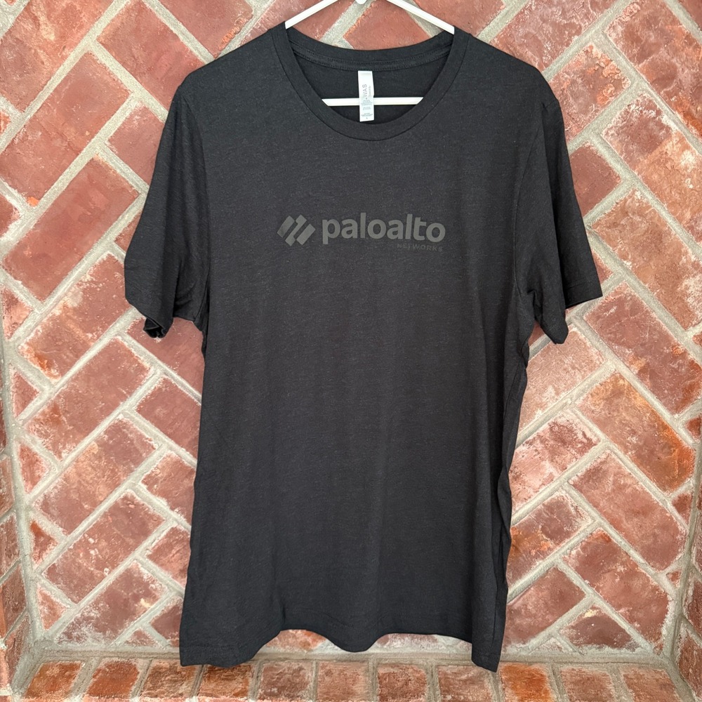 Bella+Canvas Palo Alto Networks T-Shirt Mens Large Black Short Sleeve Tee